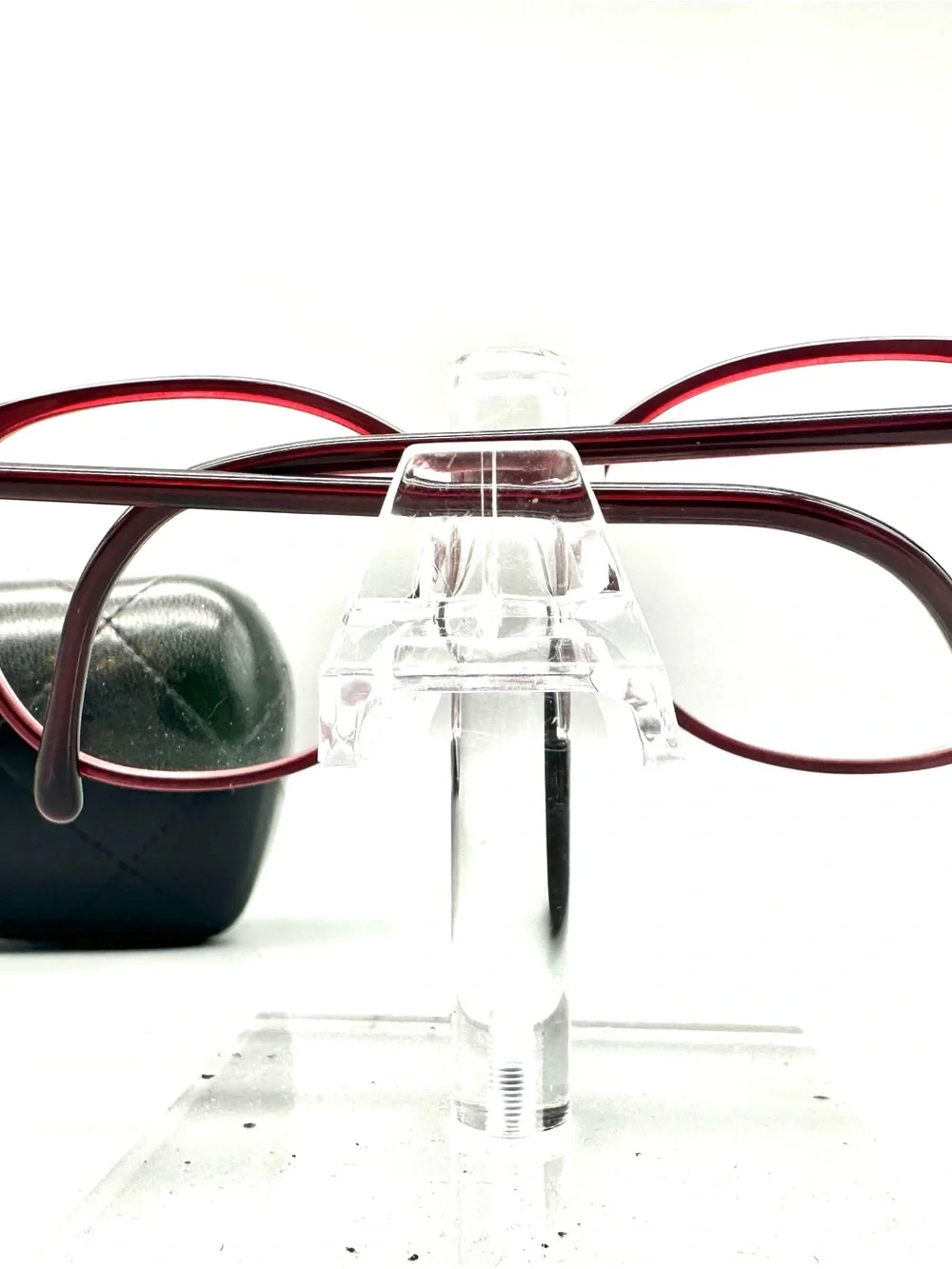 Chanel 3282 Burgundy Wine Oval Eyeglasses Frames CC Logo Italy 52-18-140 w Case